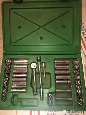 S K Tools 91844 41 Piece 1/4  Drive SAE/Metric Standard/Deep Socket Set USA Case • $209.99