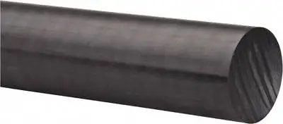 Black Acetal Plastic Rod 1-1/2  Diameter X 12  Length  (+/- 1/4” Tolerance) • $17.36