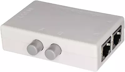 RJ45 Splitter Selector Switch 2 Ports Network Switch Splitter Selector Hub 2-In • $18.72