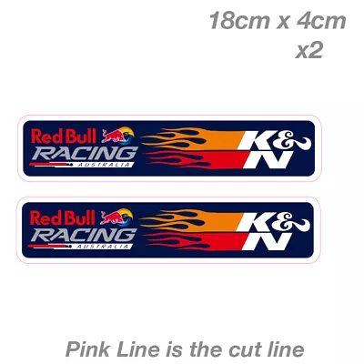 Red Bull Racing Australia K&N KN K And N Flame Slap  Sticker  • $7.50