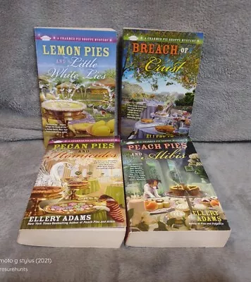 Ellery Adams Charmed Pie Shoppe Mystery Series Books Lot 4 Paperback Books • $12