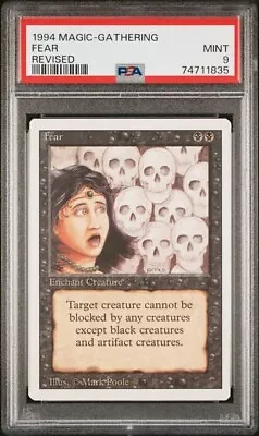 1994 MTG Magic: The Gathering  FEAR  Revised CCG TCG PSA 9 MINT Enchant Creature • $0.99