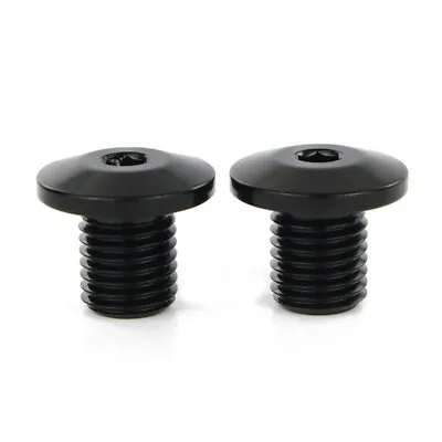 Mirror Blanking Off Hole Plugs Caps Fit For Triumph Trident 660 2021-2023 Black • $10.96