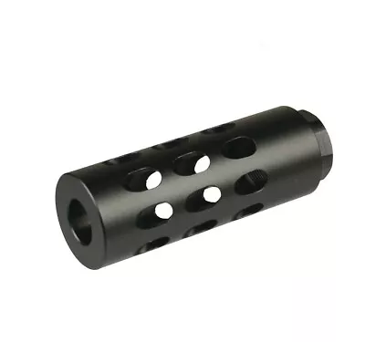 Aluminum Black Color Muzzle Brake Compensator 14x1 Left Hand Thread For 7.62x39 • $24.99