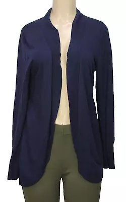 Merona Women's Open Front Cardigan Long Sleeve Navy Size XL • $12
