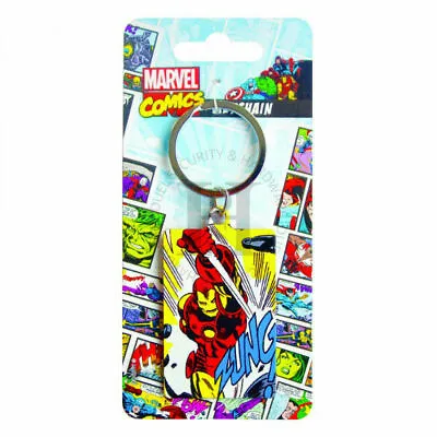 Marvel MK38674 Iron Man Premium Steel Licensed Keychain-Keyring • £3.95