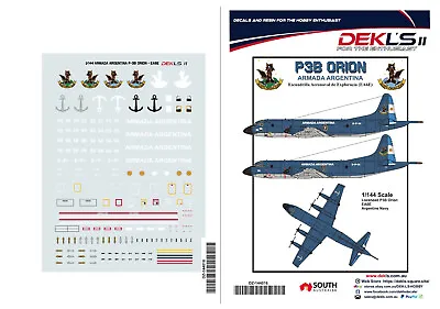 1/144 P3 Orion - Argentina EA6E Decals -  DEK L's II • $7.83