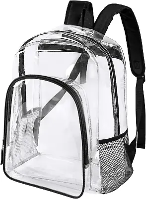 Transparent Mochilas Student Bagpack Clear Backpack Kids Rucksack See-through Bo • $7.99