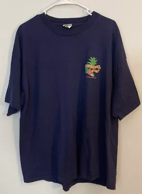 Disney Parks Rainforest Cafe T-shirt 2XL Navy Blue 100% Cotton World Resorts • $9.99