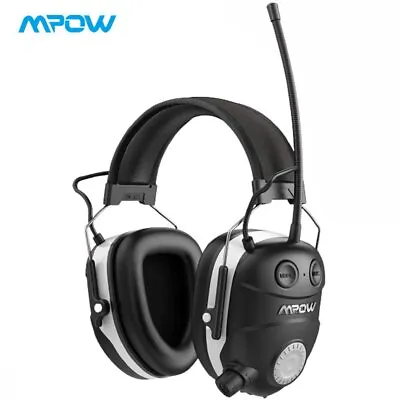 Mpow Bluetooth Ear Defenders Ear Muffs Headphones AM FM Radio With Bag • £42.99