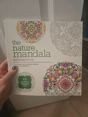 The Nature Mandala Coloring Book By Cynthia Emerlye (English) Paperback Book • $10.99