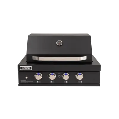 New Euro Appliances 4 Burner Black Built-In BBQ - EAL900RBQBL • $2399