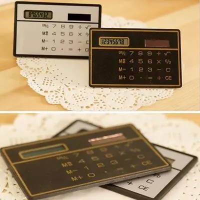 £2.93 • Buy Useful 8 Digits Ultra Thin Mini Slim Credit Card Solar Calculator # O7K6 S2N5