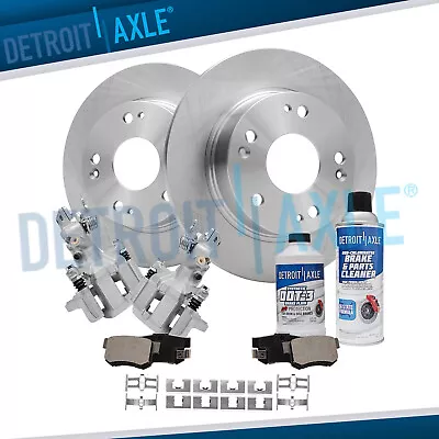 260mm Rear Rotors + Calipers Brake Pads Kit For 2003-2007 Acura TSX Honda Accord • $165.73