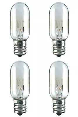 Four Bulbs 25T8N Clear 25 Watt 120 Volt E17 Intermediate Base 25W Microwave Etc • $4.49