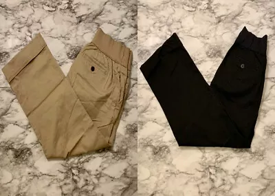 GAP Maternity Black And Beige Capri Pants Size 2 Bundle • £17.56