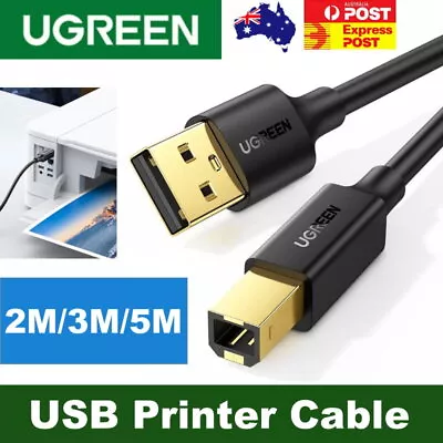 $12.50 • Buy UGREEN USB Printer Cable USB 2.0 Type A Male To Type B Male For Printer Scanner