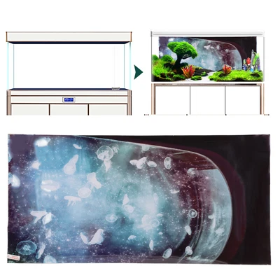 Fish Tank Sticker PVC 3D Effects Aquarium Background Decoration Picture Poster • $9.10