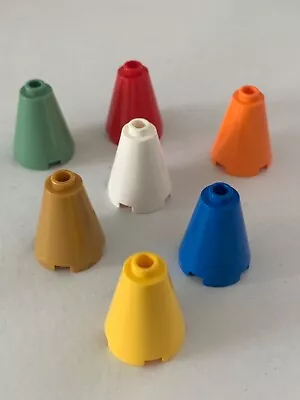 $0.99 • Buy LEGO Parts 3942c (2pcs) Cone 2 X 2 X 2 Open Stud Choose Color