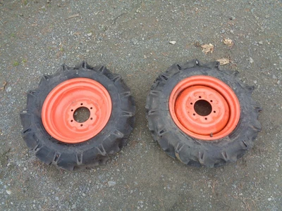 £474 • Buy Pair Of Kubota Wheels Agri Tyres 7-16 £395+vat