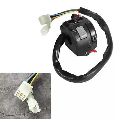 ・Motorcycle Handlebar Control Switch Headlight Turn Signal Light Horn Button Ass • $11.60