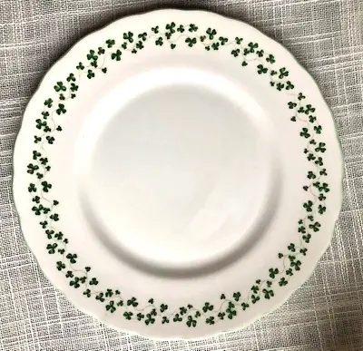 Vintage Set Of 6 Shamrock Clover Dessert Plates Royal Crest Bone China English • $50