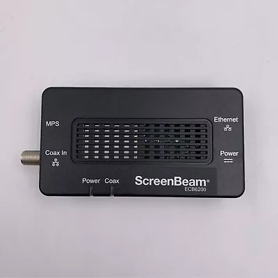 ScreenBeam Moca 2.0 Bonded Ethernet To Coax Adapter And Power Supply/ECB6200 • $22.54