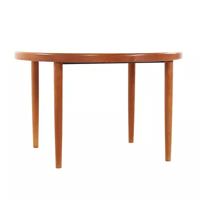 Kofod Larsen Mid Century Teak Expanding Dining Table 2 Leaves • $4347