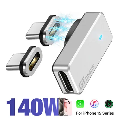90° USB C Magnetic Adapter Type C PD 100W Fast Charging Cable For IPhone 15 Pro • $7.86
