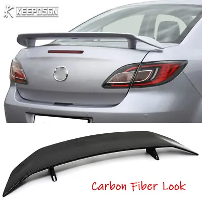 46  Carbon Look Sport Racing Rear Trunk Spoiler GT Wing For Mazda3 Mazda 6 Sedan • $94.76