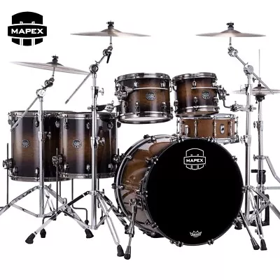 Mapex Saturn Evolution Workhorse 5pc Birch Shell Exotic Night Forest Burst • $3299