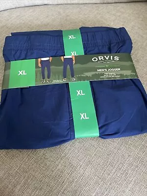 Mens Orvis Blue Depths Water Resistant Joggers XL New With Tags. • $46.45