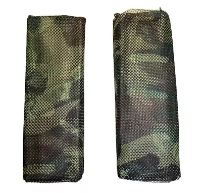 (2) Military Surplus Body Sniper Veil WOODLAND Camouflage Ghillie Netting Cover • $31.76