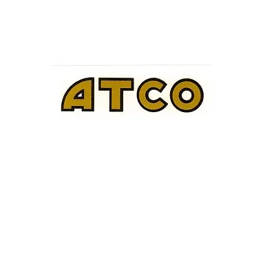 ATCO Vintage Mower SMALL Petrol Tank Repro Decal 77mm • $3