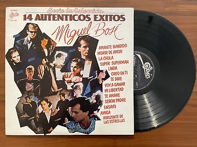 MIGUEL BOSE - 1 4 AUNTENTICOS EXITOS [LP VINYL] Epic Mexico 1985 • $35.99