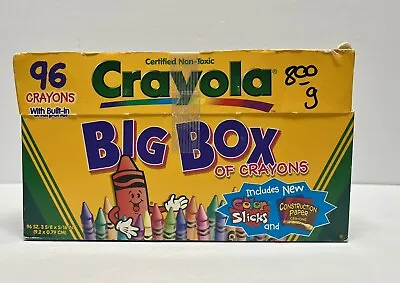 Vintage Crayola Big Box Of Crayons 1998 • $18