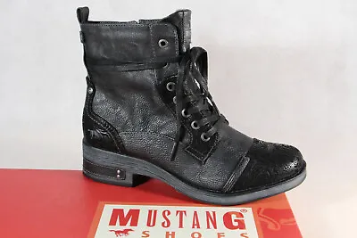 Mustang Ankle Boots Black 1293 New • £67.19