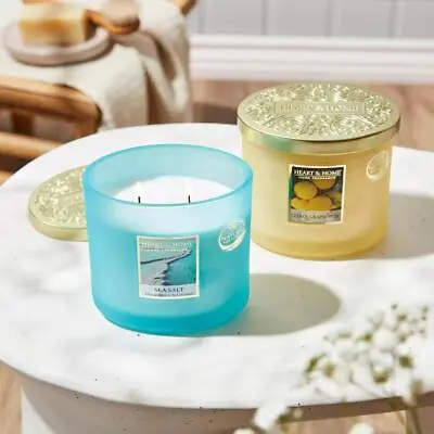 Heart & Home Soy Twin Wick Candle PLUS New Fragrances Spring 2024 • £12.99