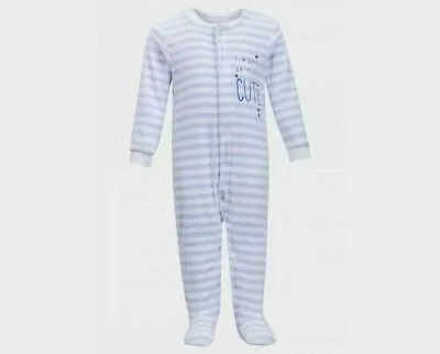 £0.99 • Buy Baby Girls Boys Fleece Cute Sleepsuit Baby Grow Up To 10 Lb