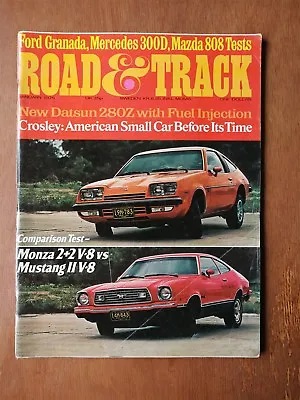 Road & Track Magazine January 1975 - Mustang II V-8 - Monza 2+2 - Datsun 280Z • $6.99