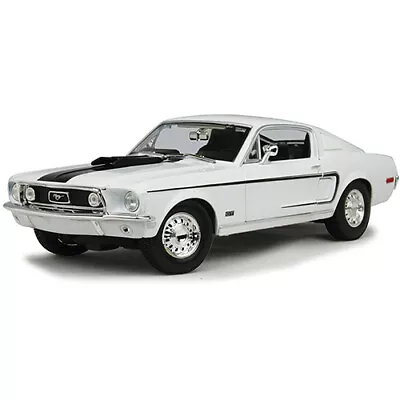 1968 Ford Mustang GT Cobra Jet - White • $43.99