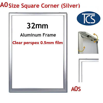 TCS High Quality Clip A0 Silver Snap Frame Square Corner/ Poster Frame/ Picture • $65