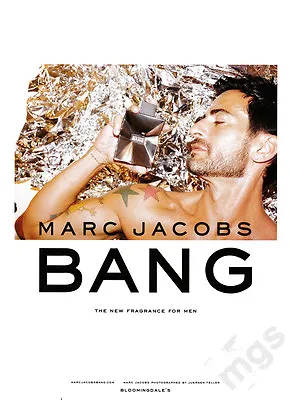 Marc Jacobs 1-pg Clipping 2010 As The Model In The Ad For His Bang Scent • £4.82
