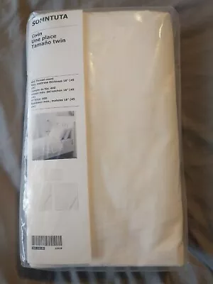 IKEA Somntuta Twin 3 Pcs Bed Sheet Set White 100% Cotton 400TC New • $39