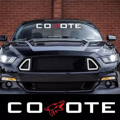 COYOTE Windshield Banner Vinyl Decal Sticker Back Window Fits Ford Mustang #C • $17.99