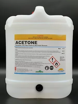 ACETONE 100% PURE NAIL POLISH REMOVER PAINT/GEL/ACRYLIC REMOVER 20L OZ Stock • $95