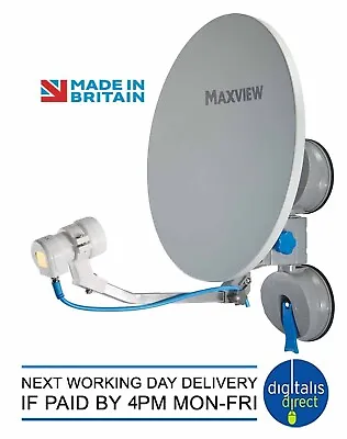 Maxview Twin Remora 40 Suction Mounted Portable Sky Satellite TV Dish Kit • £130.99