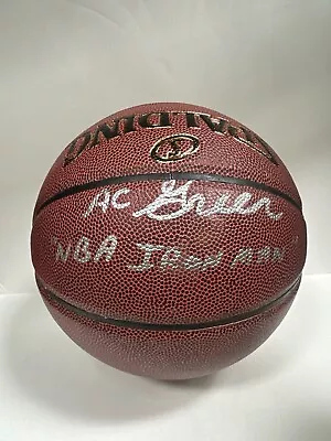 A.C. Green Signed Spalding Basketball Lakers 'NBA Iron Man' PSA Y10306 • $224.96