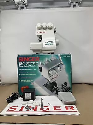 Singer Tiny Serger Overedging Machine TS380A With Pedal Complete In Box • $69.87