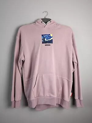 Graphic Van Gogh Hoodie Pink Mens Size XL • £20